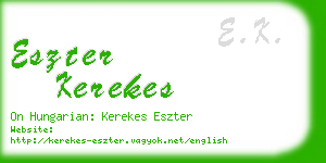 eszter kerekes business card